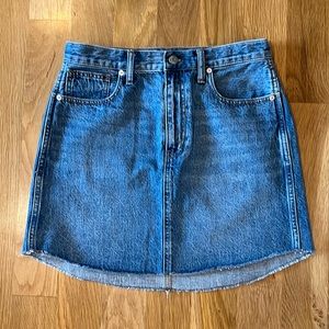 Madewell - Rigid Denim A-Line skirt